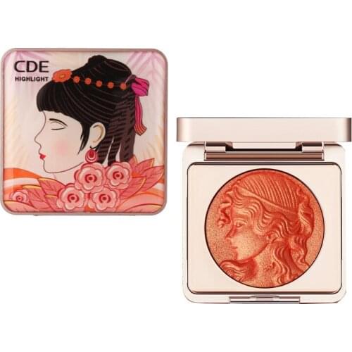 TT Loreal Vigorous Relief Blush Genuine Nude Makeup Natural Red Female Sample Blusher Plate Dried Rose Multi-Color One
