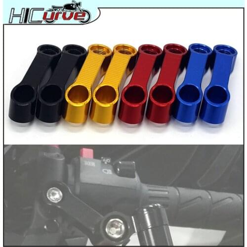 For BMW F800R S1000XR K1200R F800GT F800 R GT S1000 XR Universal 10MM Motorcycle Rearview Mirrors Extension Riser Extend Adapter