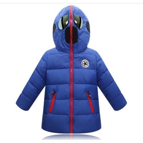 Winter Boys & Girls Cotton Coats With Thick Glasses Children Cotton Jacket Fashion Kids Coats Size 110-160