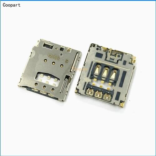 2pcs/lot Coopart New SIM Card Socket Slot Reader Holder Tray for Blackberry Q5 Z30 InFocus IN810 M512 M2 M510T top quality