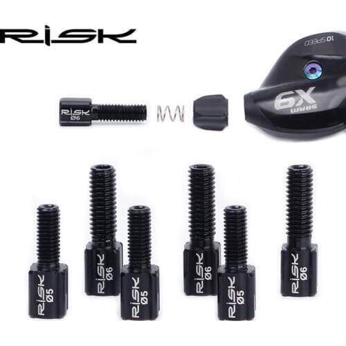 2pcs Bicycle Thumb Shifter Adjuster Bolt Wire tube Fine-tuning Screws MTB Road Bike Derailleur Brake Adjustment screw For Sram