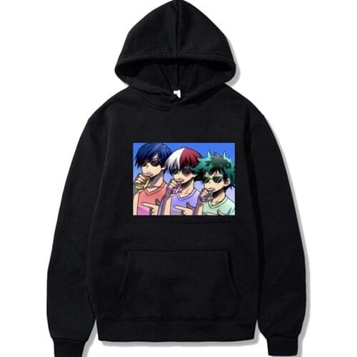 2021 My Hero Academia Hoodies Sweatshirt Men Women Winter Warm Pullover Oversized Hooded Streetswear Female Hoodies Clothes
