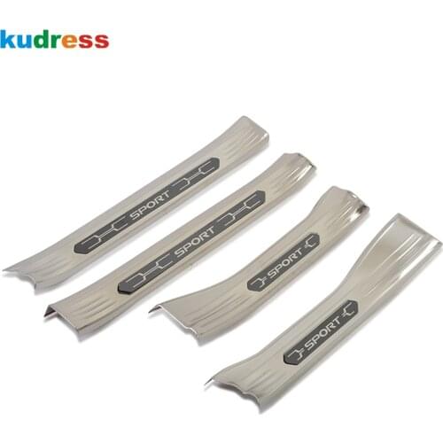 For Toyota RAV4 RAV 4 2019 2020 2021 Stainless Steel Inner Door Sill Scuff Plate Cover Trim Pedal Car Styling Accessories 4pcs