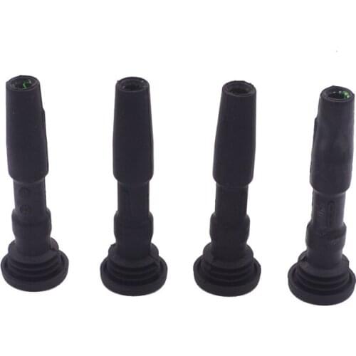 4 PCS IGNITION COIL RUBBER BOOTS WITH SPRING CONNECT SPARK PLUG FOR AUDI A3 SKODA OCTAVIA GOLF VII POLO (11-) 04E905199A