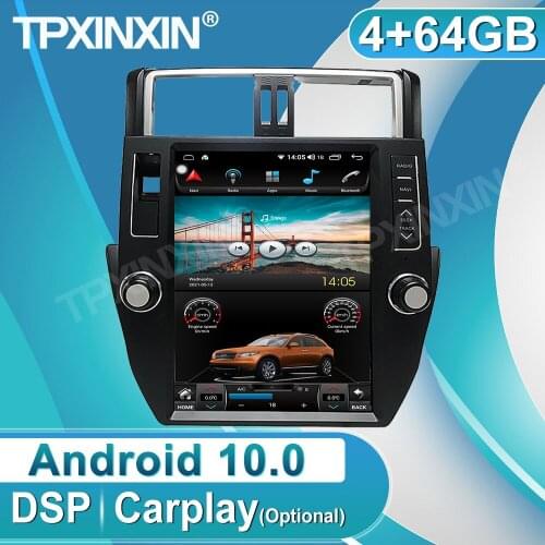 Android 10.0 Carplay 64GB For Toyota 10 Cruiser Prado 2010+ Radio Recorder Multimedia Player Stereo DVD Head Unit GPS Navigatie