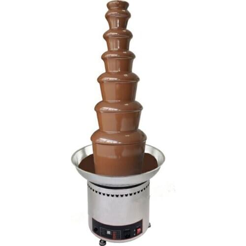 Chocolate Fountain Machine With Stainless steel 103cm Commercial Fondue 7 Layers Stainless Steel Screw Chocolate Fondue in Party