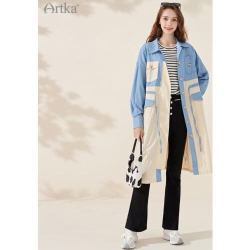 Женские модные плащи Artka China At AliExpress