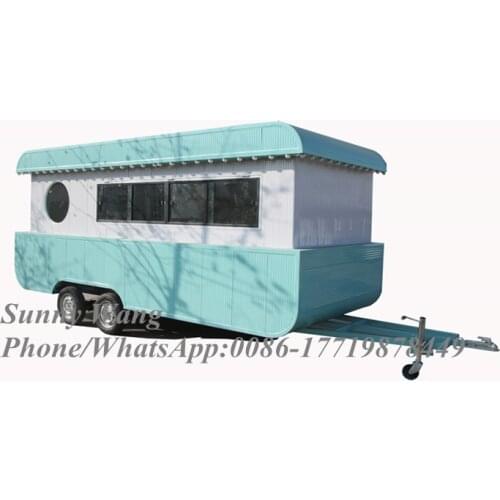 Towable catering custom luxury coffee food van cart trailer popular vintage vending ice food trucks for sale