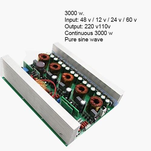 Pure Sine Wave Inverter Main Board 12v24v48v60v3000 Amorphous Inverter Head High Power