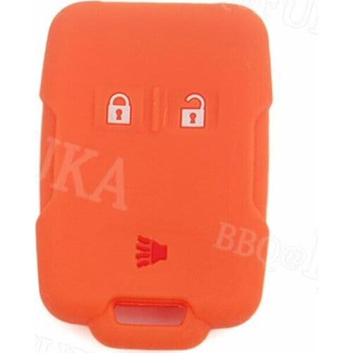 FOR 2017-2018 Chevrolet Silverado GMC Canyon Sierra 3 BUTTONS Silicone Key Fob Cover Case