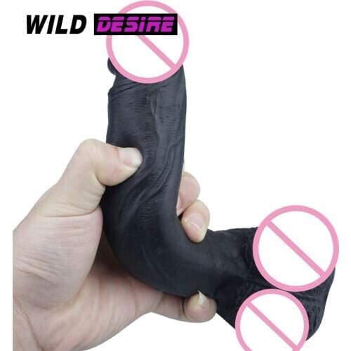 2020 Hot Double Layer Silicone Replica Penis dildos for women lesbian and black thrusting horse dildo long no vibrator sex toys