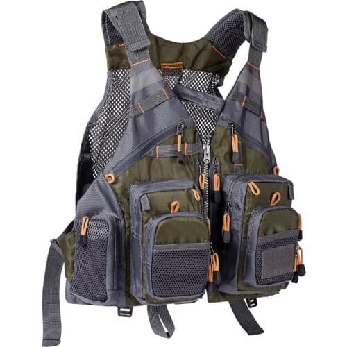 Breathable Fishing Vest Outdoor Sports Flying Swimming Adjustable Vest Fishing Gear