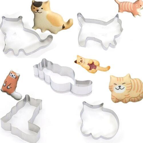 Hot Conch Cat Elephant Shapes Cookie Cutter Food Grade Stainless Steel Biscuit Mold Baking tools Home kitchen supplise