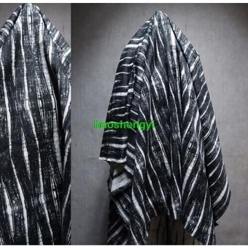 Flower pattern new style black brush pattern black and white bottom cotton cloth garment fabric/half price