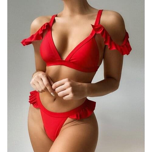 Красные купальники JUNSRM China At AliExpress