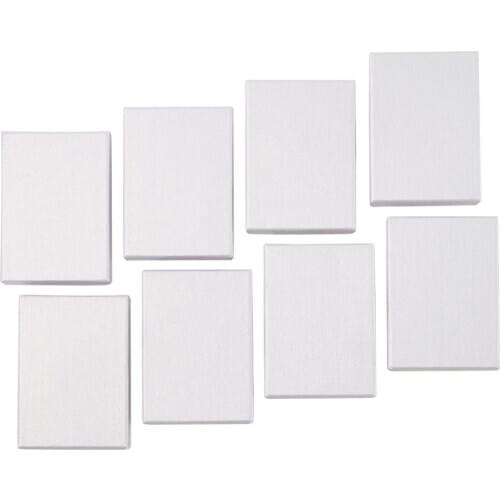 60pcs Cardboard Necklaces Earrings Rings Set Boxes Rectangle White Black Gifts Presents Storage Display Jewelry Box 9x6.5x2.8cm