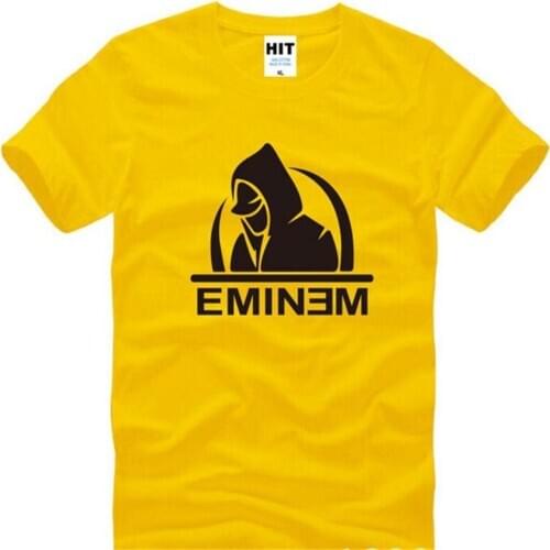 Rock Eminem T Shirts Men Summer Style Hip Hop Rock Rap Mens T Shirt New Short Sleeve O-Neck Cotton Men Top Tee Fans Clothing