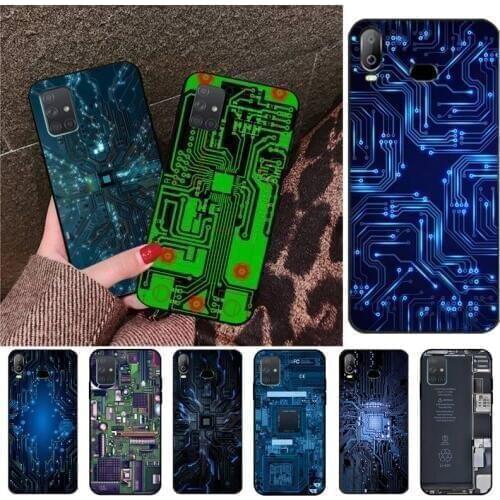 PENGHUWAN Magical circuit board DIY Luxury Phone Case For Samsung A10 A20 A30 A40 A50 A70 A71 A51 A6 A8 2018