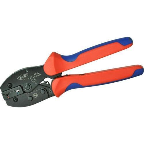 LY-07FL High Quality Hand Crimping Tools for Flag female insulating joint Ratchet Pliers 1.25-1.5mm2 3-6AWG crimper