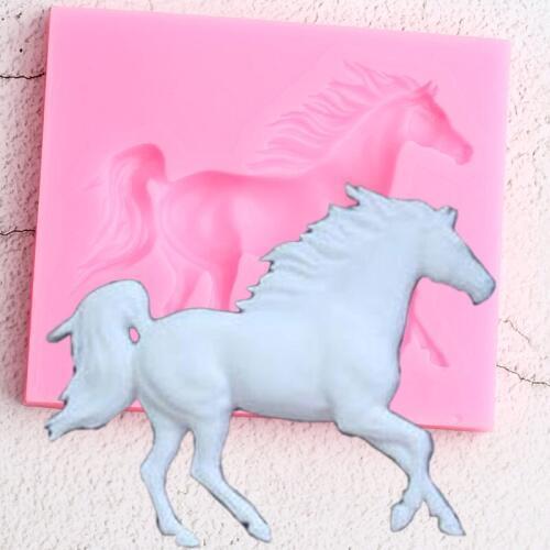 Pegasus Silicone Mold Horse Chocolate Fondant Molds DIY Party Cake Decorating Tools Candy Clay Mold Cupcake Topper Decoration
