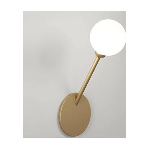 Contracted sitting room wall of bedroom the head of a bed lamp light luxury glass lamp wall lamp hotel mock up room