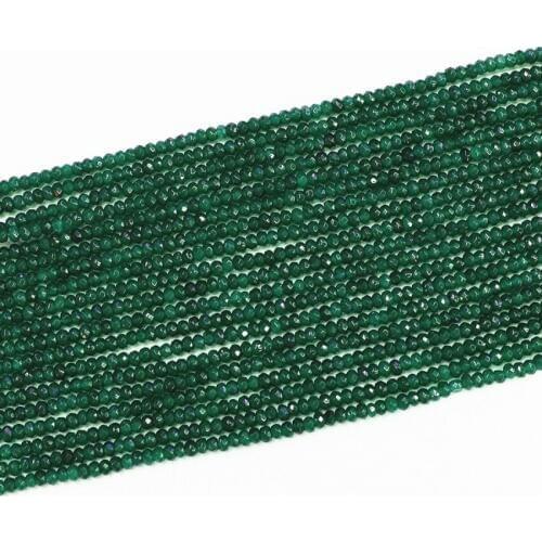 Dark Green Aventurine Jades 2x4mm Natural Stone Chalcedony Faceted Abacus Diy Jewelry Beads Spacers Accessories Finding 15" B563