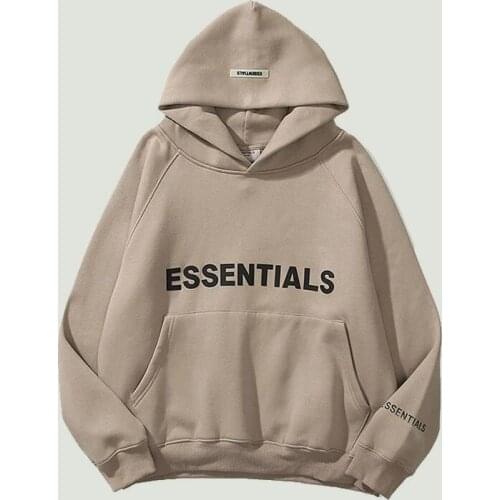 Mens Essentials Hoodies Sweatshirts Reflective Letters Printing Fleece Oversized Hoodie New Fashion Hip Hop Sweatshirt Couples