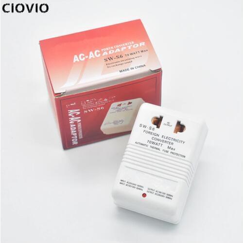 CIOVIO Transformer 70W 100W 150W 220V to 110V Converter Transformer Travel Dual Channel Power Converter
