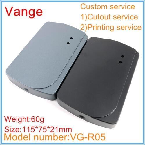 2pcs/lot Nice design mould extruded project box IP54 ABS plastic enclosure 115*75*21mm for access control system project