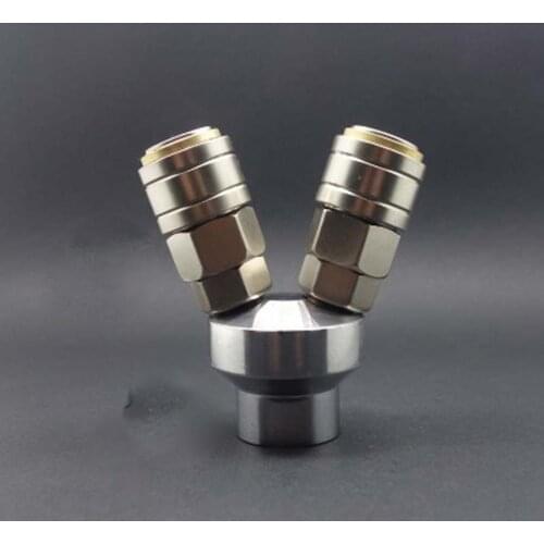 2 Ways 1/4" BSP Female C Type Air Hose Quick Coupler Socket Connector High Quality Self-locking