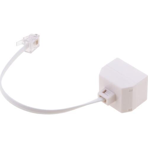 2 Way 6P4C RJ11 Telephone Phone Line Modular Jack Splitter Female To Male