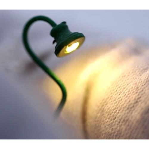 3PCS HO1/87 Scale LED Light Wall Lamp Model Warm White Street Lights Model Making Railroad Layout Miniatures Decor Accessories