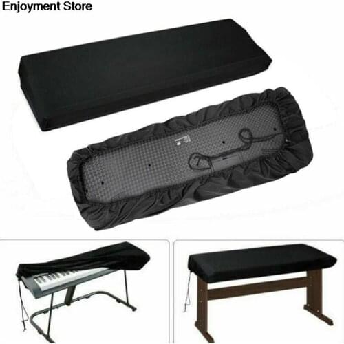 61/88 Keys Piano Keyboard Covers Piano Keyboards Stretchable Dust Proof Folding Waterproof Covers With Drawstring Locking Clasps