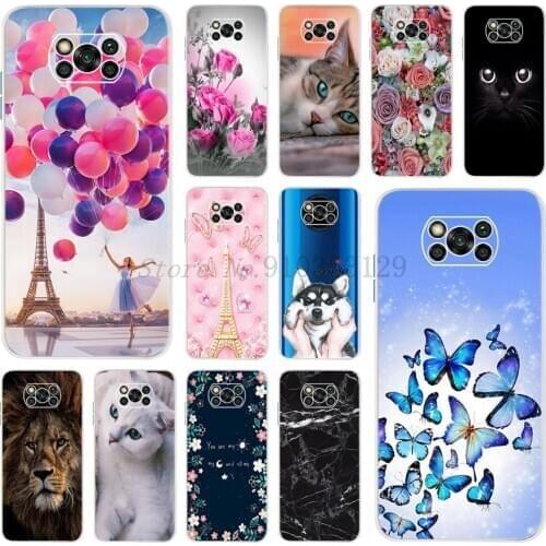 For Xiaomi Poco M3 X3 NFC Phone Case Soft Silicone Back Cover for Poco X3 NFC Case Bumper for Poco X3 X 3 PocoX3 NFC Global Para