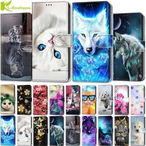 M51 M01 M31S Case Cartoon Animal Case on for Samsung Galaxy M30S M21 M31 M11 M30 M20 M10 Cover Cases Wallet Flip Leather Coque
