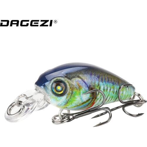 DAGEZI Popper Fishing Lure 10pcs/lot Floating Lure 4g/4.5cm 3D Eyes Crankbait Wobblers FishingTackle Isca Artificial Bait