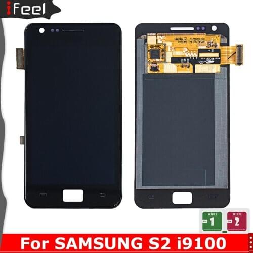 For SAMSUNG Galaxy S2 LCD Display Touch Screen Digitizer with Frame For SAMSUNG i9100 Display