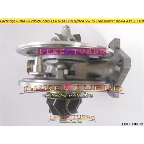 Turbo Cartridge CHRA GT2052V 720931 720931-5004S 070145701H Turbocharger For Volkswagen VW T5 Transporter 2002-04 AXE 2.5L TDI