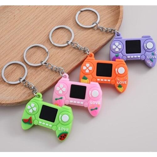 Cute Creative Personality Simulation Game Keychain Ring Pendant Men And Women Couple Key Chain Bag Pendant Wholesale