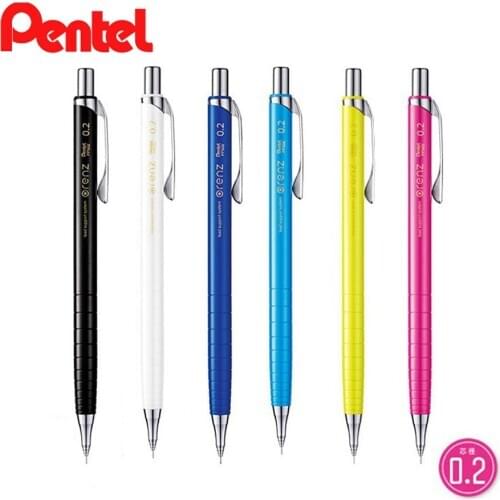 Pentel ORENZ XPP502 Mechanical Pencils 0.2mm 0.3mm Metallic Extremely Fine Nib Anti-Break Core Drawing Sketching Designing