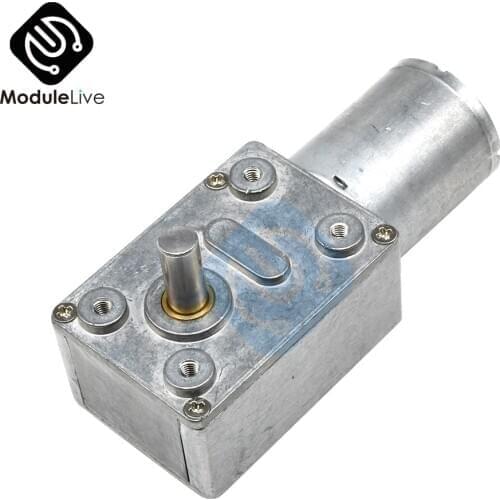 DC 12V Reduction Gear Motor High Torque Turbo 4632-370 Worm Geared Motor for Range Hood Nesting Machine Smart Equipment 100RPM