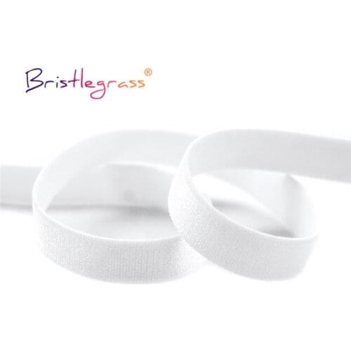 BRISTLEGRASS 2 5 10 Yard 5/8" 15mm Shiny Nylon Bra Strap Elastics Spandex Bands Shoulder Tape Underwear Lingerie DIY Sewing Trim
