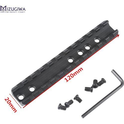 Hunting Rifle Scope Mount Rail 20mm Picatinny Rail with 11 Slots 120mm Length Hunting Rifle/Air Gun weaver Flashlight Base