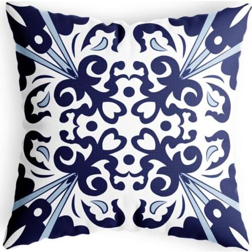 45cm Pillowcase Retro European Style Sofa Cushion Cover Home Decoration Chinese Style Pillowcase Cushion Bed Cart