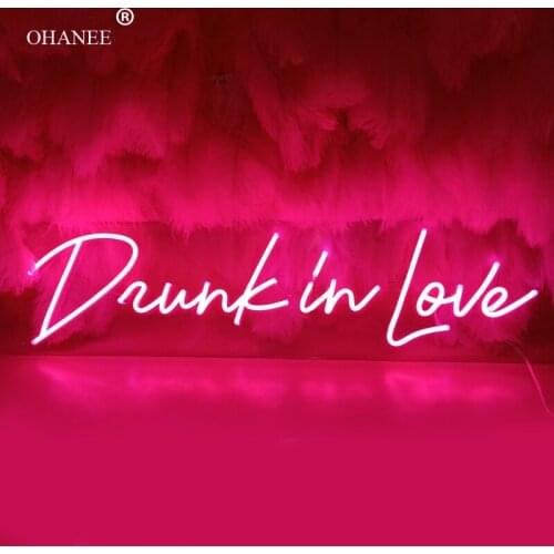 Custom 12V Led Neon Signs Light for Better Together Acrylic Home Room Wall Decoration Ins Party Wedding Signs