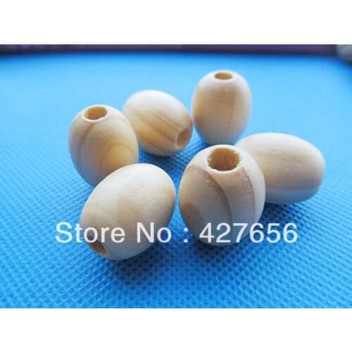 30pcs 20.92mmx17.18mm Unfinished Oval Ball Natural Wood Spacer Beads Charm Finding,DIY Accessory Jewelry Making
