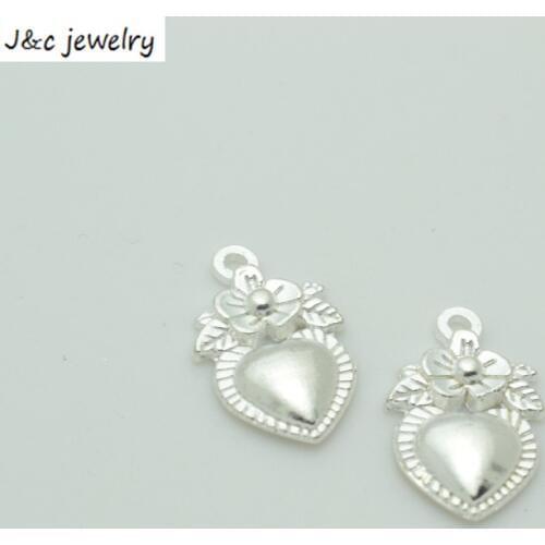 New Arrival 30 pcs/lot Alloy Charms Pendant heart silver plated 18*11 mm Jewelry Making DIY Charms Handmade Crafts A45