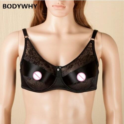 NEW Hot Sale Breast Form Bra For Silicone Breast Prosthesis Crossdress Tits Pocket Bra Cup D Gifts