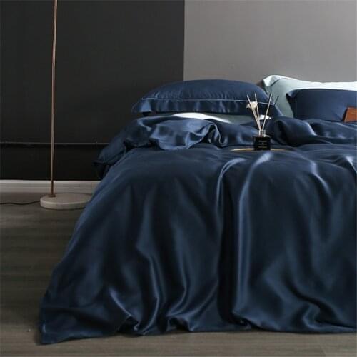 Solid Color Duvet Cover Mulberry Silk Quilt Cover High-Grade Real Silk Single Double King Natural Silk Comforter Cover 1pc