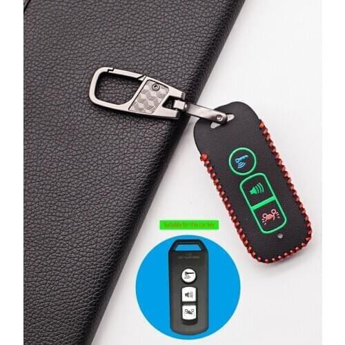 Popular luminous leather key chain cover case For Honda PCX 125 150 SH125 SH300 2016 2017 2018 2019 2020 Super Cub 125 Motor